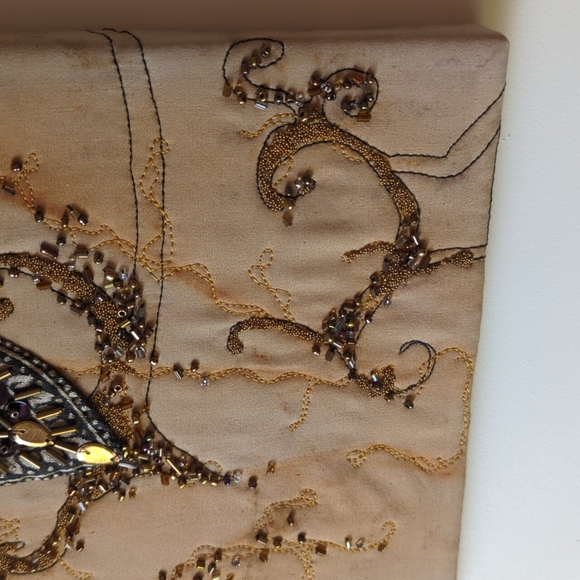 Naturally Dyed Beaded Fiber Art - Picture 4 of 7